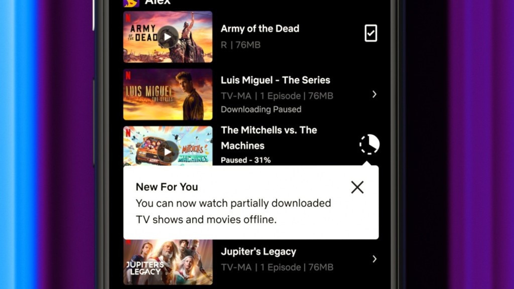Netflix Includes A Beneficial Feature Enabling Users To Stream Partially Downloaded Movies And Also Tv Episodes On Android.