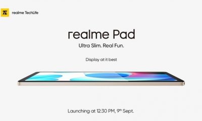 Realme Pad Will Launch on Sept 9, Sport 10.4-Inch Display, Design Revealed
